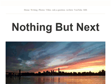 Tablet Screenshot of nothingbutnext.com
